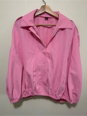 NNW Barbie pink balloon waist sleeve top